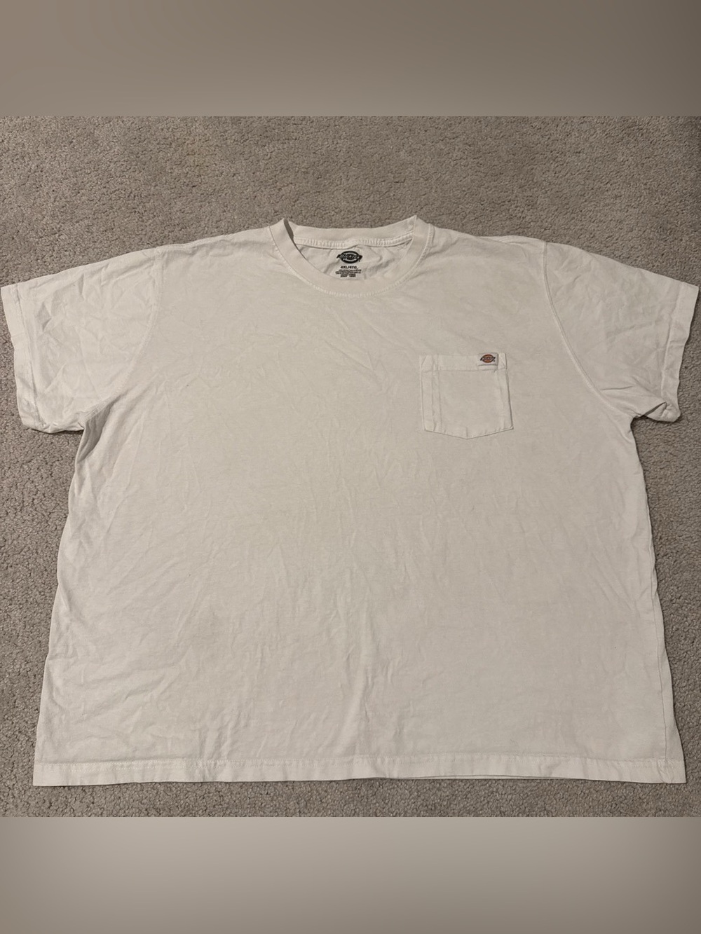 Dickies Men's White Short Sleeve Pocket Tee